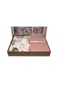 Постельное белье "Карвен" сатин евро Serra Powder.