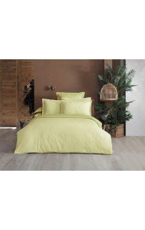 Постельное белье "Sarev"dobby евро N194/1 OLIVE ARMURLU v14/Koyu yesil