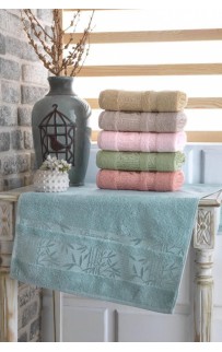 Полотенце Kарвен Bamboo "ZUMRUT 2" 70*140 6шт бамбук H 4108