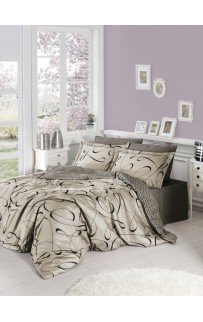 Постельное белье "Карвен" сатин евро (Calisto Soil)