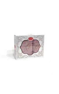 Набор полотенец Карвен "SAKURA" махра 50*90/70*140 HS 1614 v4 сухая роза