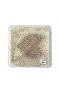 Дорожка Карвен 140*45 велюр с кружевом М840/1443 G03 крем