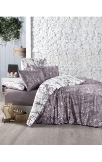 Постельное белье "Карвен" ранфорс 1,5 спальн. (Zena Lilac)