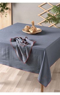 Скатерть SAREV 150*240 лён М 826 SOLEN v 1/Gri