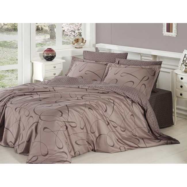 Постельное белье "Карвен" сатин семейный (Calisto Vizon)