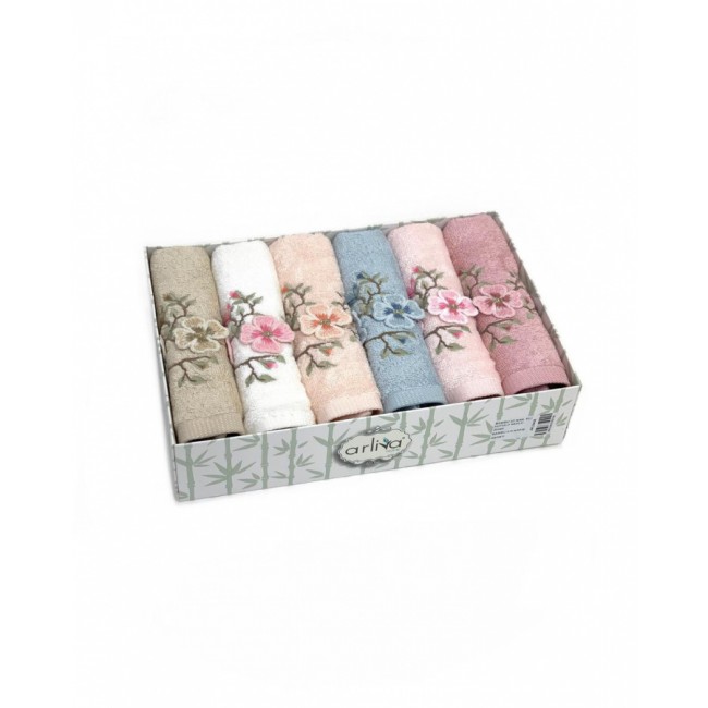 Набор полотенец кухонный Карвен " 3 D " бамбук 30*50 6шт. НМ 712 V-3