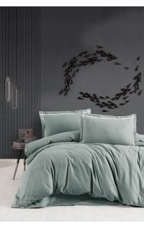 Постельное белье Карвен фланель евро N244 SOPRANO Green
