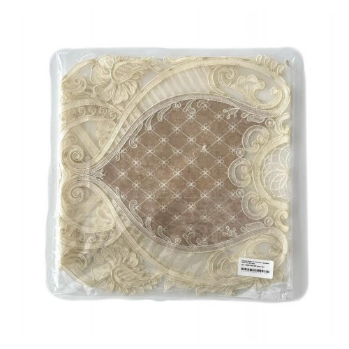 Дорожка Карвен 140*45 велюр с кружевом М840/1443 G03 крем