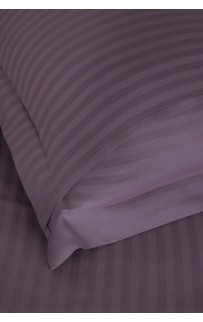 Постельное белье "Карвен" Stripe Satin семейное N 164-SS 011k.murdum/т.лиловый