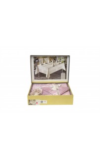 Набор Monalife скатерть и салфетки 160*300 13 шт. 160*300 М 726/PUDRA