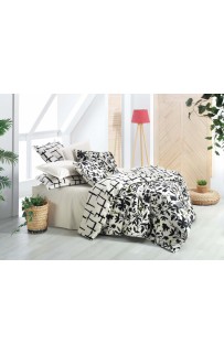 Постельное белье "Sarev"fancy poplin 1.5 сп. N193 AMANDA v1/Siyah