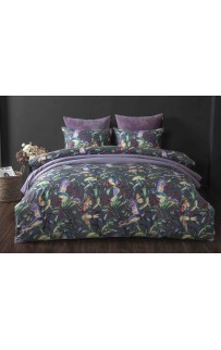 Комплект постельного белья Колибри (аметист/графит) Евро KAZANOV.A