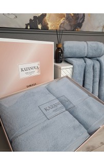 Полотенце Perla (деним платина) 50х90см KAZANOV.A.
