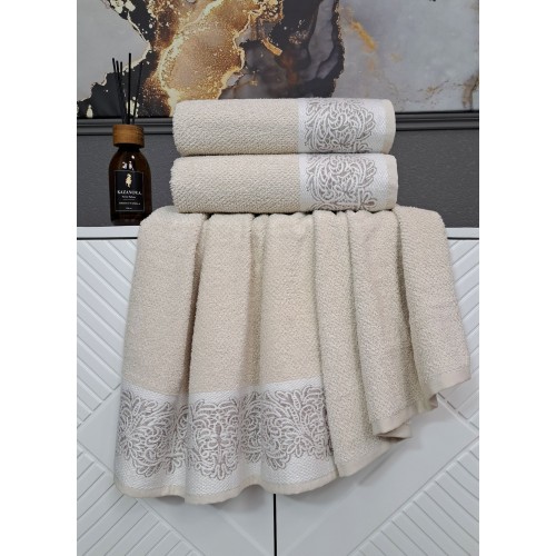 К-т полотенец Dolce (латте) 70х140см(1),50х90см(1) KAZANOV.A.