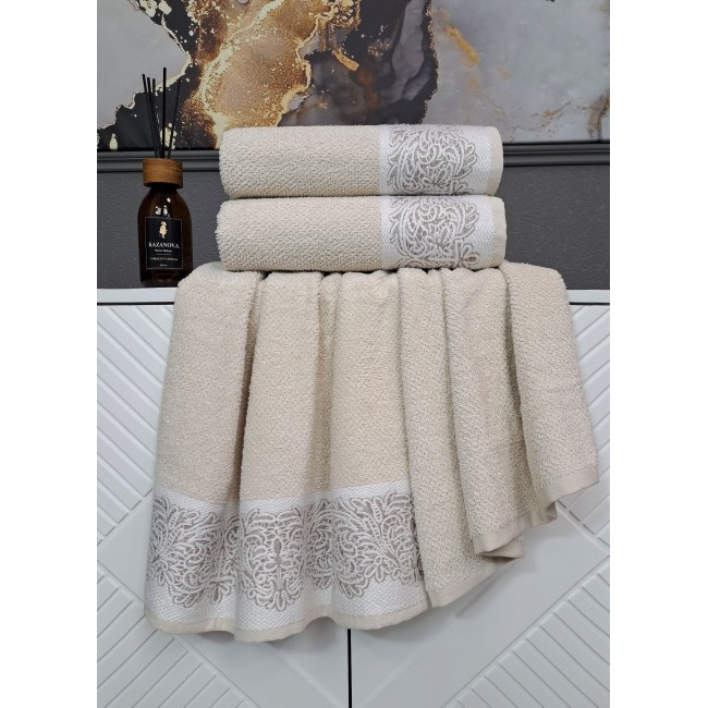 К-т полотенец Dolce (латте) 70х140см(1),50х90см(1) Kazanov.A
