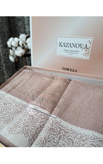 К-т полотенец Dolce (роза платина) 70х140см(1),50х90см(1) KAZANOV.A.