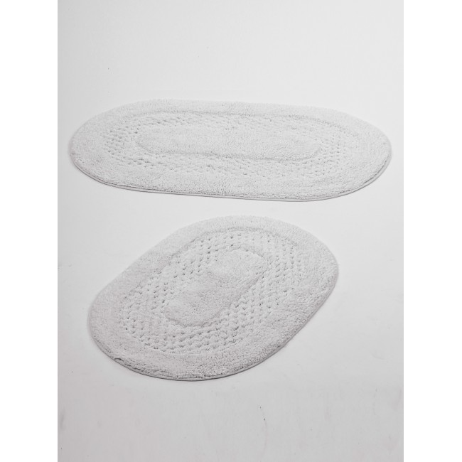 Коврик для ванной Монтерей (жемчуг платина) 50x70(1), 60x100(1) KAZANOV.A.