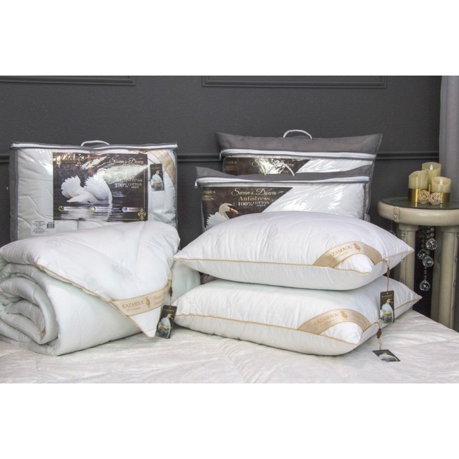 Одеяло 1.6 Luxury Antistress Collection Swans Down (белый) 155х210 KAZANOV.A.