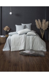 Stripe Muslin (голубое серебро) комплект Полутороспальный KAZANOV.A.