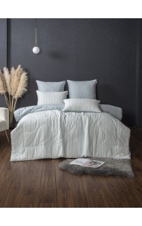 Stripe Muslin (голубое серебро) комплект Полутороспальный KAZANOV.A.