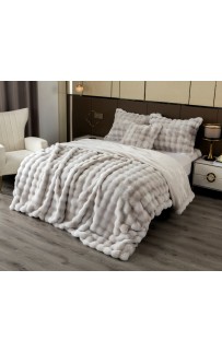 Покрывало декоративное Buffy Premium (дымчатый капучино) 160x220 KAZANOV.A.