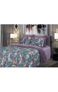 Комплект с одеялом Колибри (аметист/графит) ABC Egypt Cotton комплект Семейный KAZANOV.A