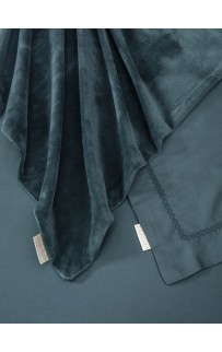 Комплект с одеялом Lindor Premium (изумруд) Cotton комплект Семейный KAZANOV.A