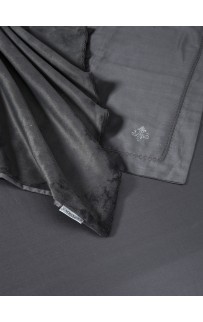 Комплект с одеялом Lindor Fluffy (графит) Egyptian Cotton комплект Семейный KAZANOV.A