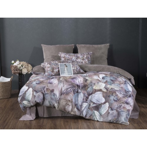 Комплект постельного белья Вайнона (капучино) Евро KAZANOV.A