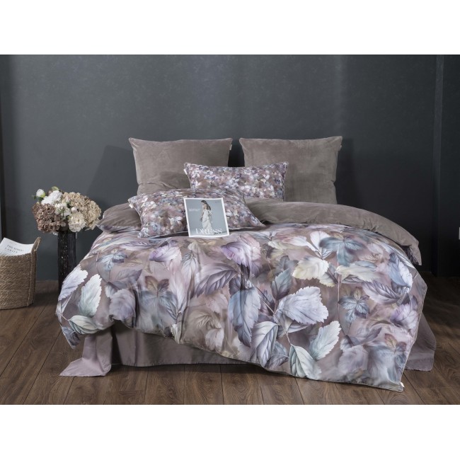 Комплект постельного белья Вайнона (капучино) Евро KAZANOV.A