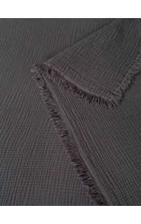 Комплект с одеялом Stonewash Muslin (графит) с покрывалом KAZANOV.A. Евро