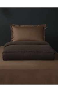 Комплект с одеялом Stonewash Muslin (брауни охра) с покрывалом KAZANOV.A. Евро