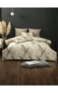 Байрон (бежевый латте) АВС Cotton комплект Евро KAZANOV.A.