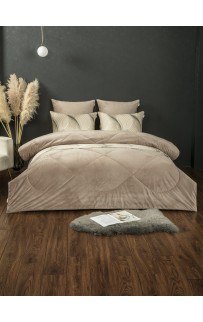 Байрон (бежевый латте) АВС Cotton комплект Евро KAZANOV.A.