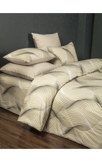 Байрон (бежевый латте) АВС Cotton комплект Евро KAZANOV.A.