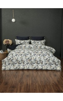 Беверли (индиго жемчуг) АВС Cotton комплект Евро KAZANOV.A.