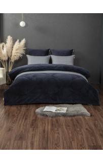 Монако (индиго голубая платина) АВС Cotton комплект Евро KAZANOV.A.