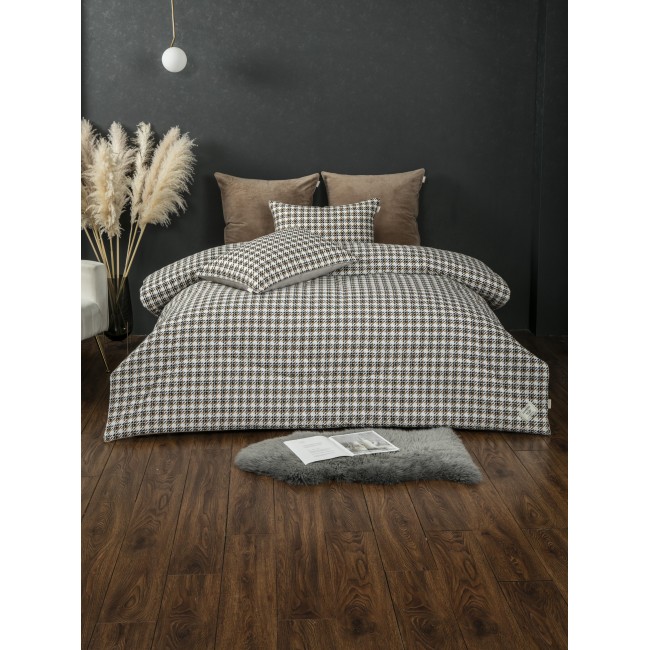 Пье де пуль (корица жемчуг) АВС Cotton комплект Евро KAZANOV.A. Пье де пуль (корица жемчуг) АВС Cotton комплект Евро KAZANOV.A.