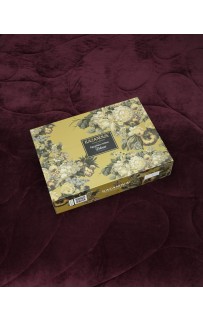 Агра (бургунд платина) АВС Cotton комплект Евро KAZANOV.A.