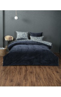 Маркос (индиго бежевый) АВС Cotton комплект Евро KAZANOV.A.