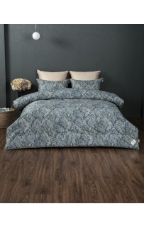 Маркос (индиго бежевый) АВС Cotton комплект Евро KAZANOV.A.