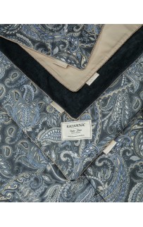 Маркос (индиго бежевый) АВС Cotton комплект Евро KAZANOV.A.