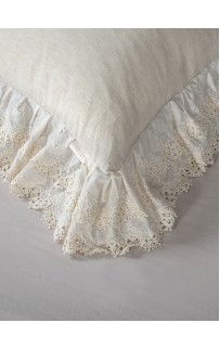 Solid Linen Satin (натуральный бежевый) комплект Евро KAZANOV.A.