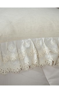 Solid Linen Satin (натуральный бежевый) комплект Евро KAZANOV.A.