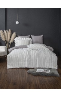 Stripe Muslin lace (серебро платина) комплект Евро KAZANOV.A.