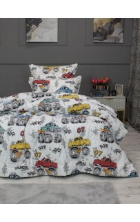 Тачки (графит жемчуг) Cotton комплект Полутороспальный KAZANOV.A.