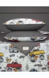 Тачки (графит жемчуг) Cotton комплект Полутороспальный KAZANOV.A.