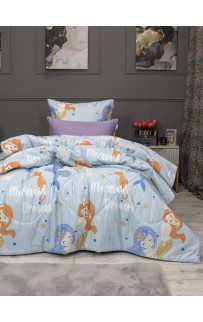 Ариэль (лазурный орхидея) Cotton комплект Полутороспальный KAZANOV.A.