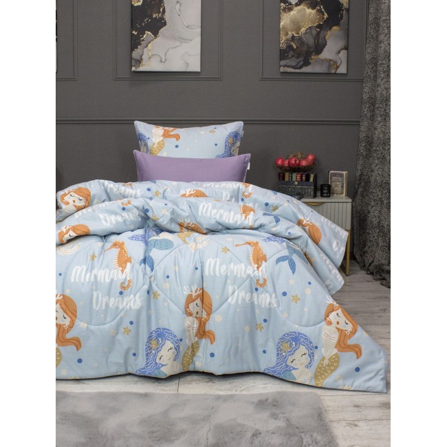 Ариэль (лазурный орхидея) Cotton комплект Полутороспальный KAZANOV.A.