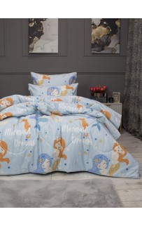 Ариэль (лазурный орхидея) Cotton комплект Полутороспальный KAZANOV.A.